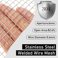 Treillis métallique en métal Treillis métallique en tissu grillagé Clôture en treillis métallique de sécurité Treillis métallique tissé soudé en acier inoxydable pour filtre
