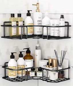 Scaffale portaoggetti triangolare in acciaio inossidabile <span class=keywords><strong>per</strong></span> bagno, senza foratura, da parete, <span class=keywords><strong>per</strong></span> <span class=keywords><strong>lavabo</strong></span>, WC e zona doccia - Product Image 4