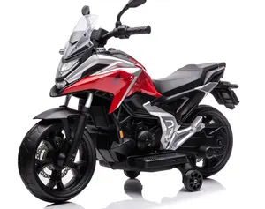 Sepeda motor elektrik anak-anak, HONDA NC750X 12V berlisensi, sepeda motor listrik besar anak laki-laki dan perempuan, isi ulang daya, sepeda motor roda dua listrik untuk anak-anak