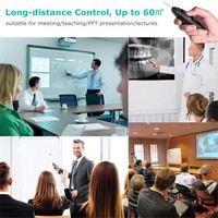 Puntero Láser Multifuncional, Presentador PPT Inalámbrico, Control Remoto para Presentaciones PowerPoint, Resaltador para Oficina y Estudio