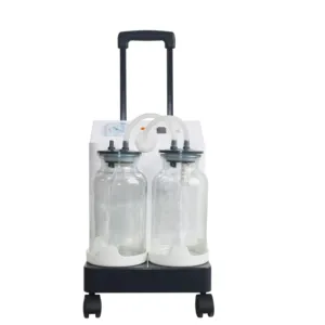 2022 Factory Price Portable Electric Vacuum Suction Machine with Two jars for Home/hospital Use