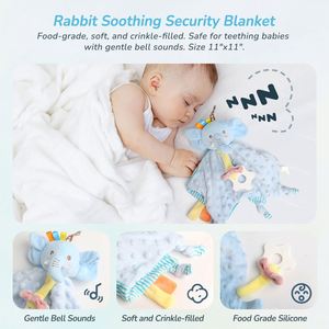 Cesta Exclusiva para Recién Nacidos con Sonajero, Manta de Seguridad para Bebés, Unisex, para Niñas y Niños, Regalos para Baby Shower, Venta al por Mayor - Product Image 4
