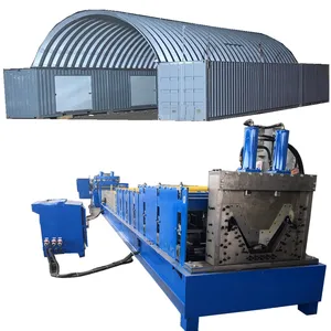 Een S Q P Vorm Nut & Bolt Panel Quonset Making Machine Quonset Metalen Dak Vormen Machine Schroef-Joint metalen Dak Building Machine