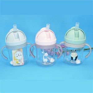 Gobelet d'apprentissage pour enfants en plastique PC avec poignée, sans BPA, design cartoon, pour bébés de 1 à 2 ans - Product Image 1
