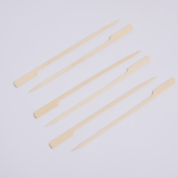 Brochettes Teppo en bambou de couleur naturelle, écologiques et de qualité supérieure, pics à nourriture jetables biodégradables de qualité alimentaire pour barbecue