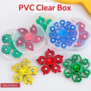 Gyroscopes à doigts en boîte, balles rotatives en PVC, jouets de décompression pour 7-14 ans, emballage en boîte blanche, pour les sites touristiques et les foires de temple - Product Image 1