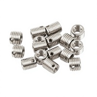 Industrielle Gewindeeinsätze mit Schlüsselverriegelung, Drei-Loch-Design, Vibrationsdämpfend, für Schwermaschinensysteme, Edelstahl/Kohlenstoffstahl