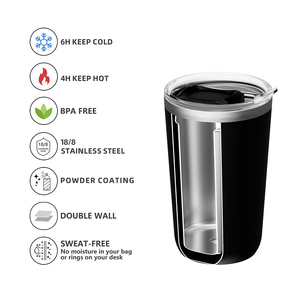 ANSHENG 20oz Revestimento Em Pó Personalizado Viagem Caneca De Café Isolada Copo De Aço Inoxidável com Tampa Tritan - Product Image 3