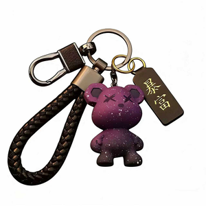 Llavero de Silicona Duradero de Primera Calidad al por Mayor, Diseño de Oso de Peluche, Parejas de Animales, Lindo Diseño de Dibujos Animados, Llavero de Plástico, Pequeño Regalo para Adolescentes - Product Image 3