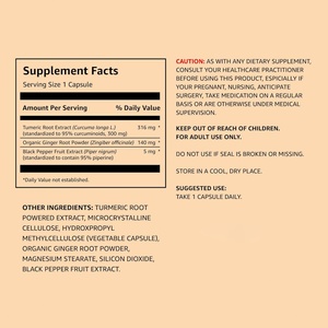 Suplemento de Cúrcuma de Alta Potencia, Apoyo para el Sistema Inmunológico y las Articulaciones, Respuesta Saludable a la Inflamación para Hombres y Mujeres, Cápsulas de Cúrcuma - Product Image 3