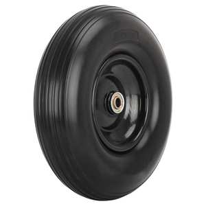13x4.00-<span class=keywords><strong>6</strong></span> pneu solide en mousse PU sans plat et roue pour outil de jardin brouette chariot à main chariot camion - Product Image 1