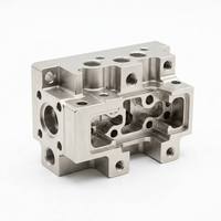 Komponen Aluminium 6061 Berlapis Nikel Tanpa Elektrolisis, Hasil Pemesinan CNC untuk Kontrol Fluida Presisi Tinggi dan Blok Manifold Katup