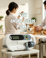 Pompe à seringue vétérinaire électrique portable VSP1 avec fonction d'infusion automatique et alarme multiple réglable pour chiens, chats et petits animaux