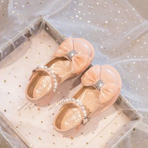 รองเท้าเด็กผู้หญิง รองเท้าเจ้าหญิง รองเท้าเด็กนักเรียน สีชมพู สีดำ รองเท้าหนังเด็ก รองเท้าสำหรับงานปาร์ตี้ รองเท้าส้นเตี้ยสำหรับเด็กผู้หญิง - Product Image 5