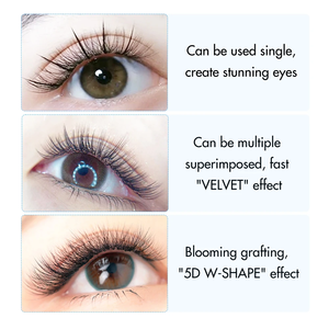 SP EYELASH 0.07 Marron 5D Flore Lash Plateaux Couleur Mega Classique Noir 5D Fleur Premade Wet Look Pointes Extension De Cils Fournitures - Product Image 6