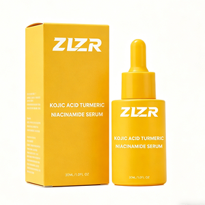 Soin de la peau, sérum liquide clarifiant, apaisant, éclaircissant, anti-rides, nourrissant, vitamine C, peptides, acide kojique, curcuma pour le visage - Product Image 4