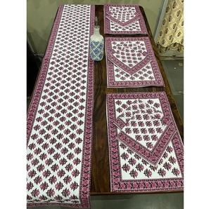 Ensemble complet de nappes et serviettes de table en toile de coton, six pièces avec serviettes assorties pour la mise en scène quotidienne de la table - Product Image 5