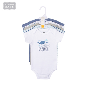 Wholesale 100% Cotton Knit Bodysuits 3pcs Casual Button Closure <strong>Onesies</strong> for Baby <strong>Boys</strong> Size 0-12 Months for Spring Clothing - Product Image 5