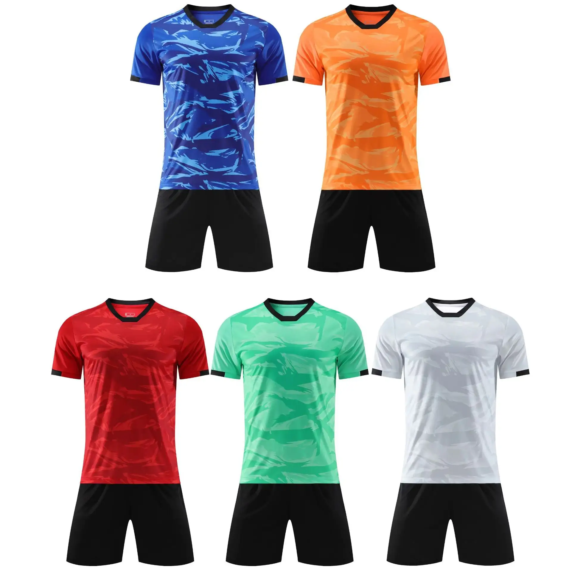 High quality football training summer soccer jersey 2023-2024 quick dry shirt men soccer wear team track suits sportswear