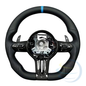 Volante in Fibra di Carbonio e Pelle Personalizzato per <span class=keywords><strong>BMW</strong></span> F80 M3 F11 F31 F01 F07 X4 F26 F06 F87 F44 F87 M2 X1 F48 F34 F26 F21 F12 - Product Image 1