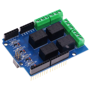 Hot Sales 4 Channel <strong>5V</strong> <strong>Relay</strong> Shield <strong>Module</strong>, Four Way <strong>Relay</strong> Control Board Expansion Board for <strong>Arduino</strong> R3 Mega 2560 - Product Image 1