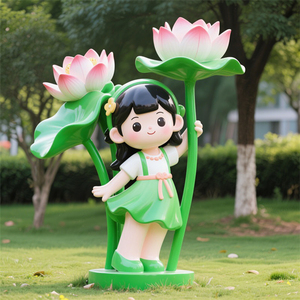 Figura de Mascota Personalizada de FRP de Alta Densidad, Tamaño <span class=keywords><strong>Real</strong></span>, para Decoración Artística en Parques de Atracciones y Propiedades Inmobiliarias, Modelo D193 - Product Image 5