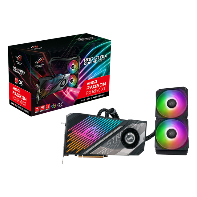ASUS AMD ROG Strix LC Radeon RX 6950 XT OC Water Cooling Graphics Card With 256 Bit PCI Express 4.0 GDDR6 Memory RX 6950 XT GPU