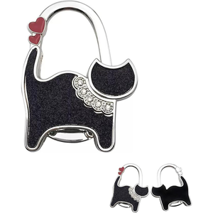 Soporte Plegable Portátil para Bolsos y Carteras con Diseño Variado, Gancho <span class=keywords><strong>de</strong></span> Mesa para Almacenamiento en Escritorio - Product Image 1