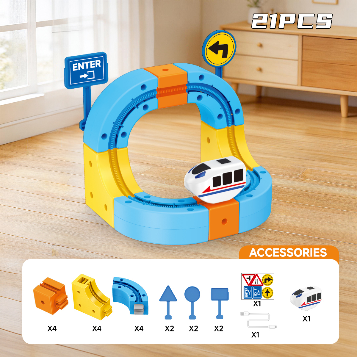 Vagón de ferrocarril (21PCS)