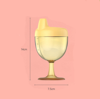 Gobelet d'apprentissage et tasse à bec pour bébé avec logo personnalisé, en PP/MS, sans BPA, anti-fuite, 150 ml, pour tout-petits
