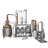 Système de distillation à colonne en cuivre personnalisé DYE, alambic pour la fabrication de vodka, gin, brandy, rhum, kit de brassage d'alcool commercial