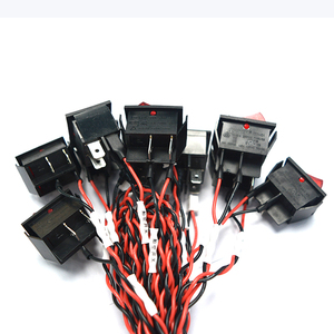 Chicote de Fios com Interruptores Gangorra Pequenos de 2 Pinos para Carro e Moto, Botão de Interruptor Modificado, Conjunto de Cabos - Product Image 4
