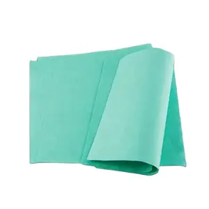 Carta crespa di sterilizzazione chirurgica medica di buona qualità verde, carta blu e carta da imballaggio