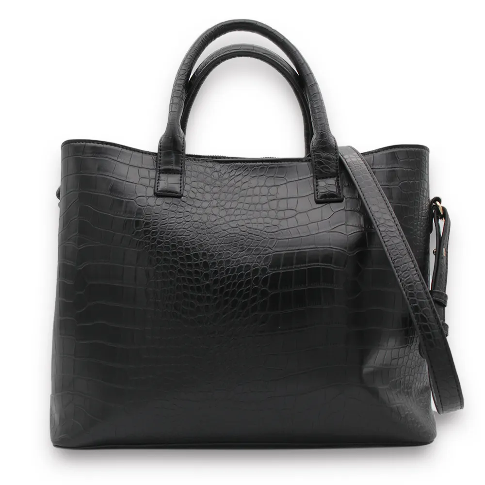 Trendy lady fashion hand bags 2020 new designer luxury crocodile pu leather purses and handbag for women