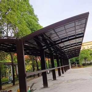 <span class=keywords><strong>2</strong></span> Post Carports Car Parking Outdoor Double Metal Designs Modern Aluminum Carport Panels PC Carport - Product Image 3