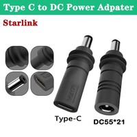 DC5521 Stecker auf Starlink Mini GEN3 PD 100W USB-C Buchse Ladeanschluss Stromstecker Typ C zu DC/D zu D Stromadapter