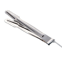Pince à charbon portable en fer argenté givré à long manche pour chicha, accessoires robustes pour narguilé arabe