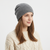 Bonnet tricoté chaud d'hiver de haute qualité, couleur avoine côtelée douce, pour femme, style décontracté et tendance – Grande Vente