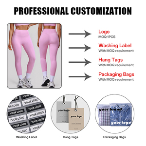 Pantalones de Yoga de Cintura Alta con Efecto Levanta Glúteos para <span class=keywords><strong>Mujer</strong></span>, Pantalones de Fitness de Secado Rápido, Ajustados y Moldeadores - Product Image 3