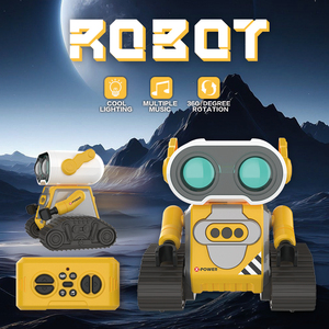 Flytec F02 Robots jouets multifonctionnels musicaux pour enfants, robots électriques à moteur, kits de robots télécommandés, jouet <span class=keywords><strong>robot</strong></span> éducatif - Product Image 2