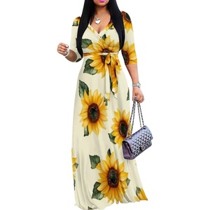 Women's Plus Size Summer Maxi Dress Floral Print Spaghetti Strap Tiered Casual Beach Outfits Sweet Y2K Style Eco-Friendly - Product Image 1