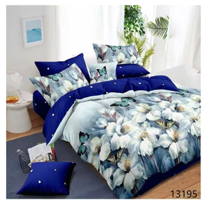 Ensembles de draps de lit en coton King Size 8 pièces en gros avec couette lot de literie 3 places Draps et Couettes De Lit Coton - Product Image 1