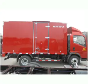 SINOTRUK HOWO 4 × 2 3 Tonnen Lastwagen kleiner Schachtel-Lkw Stahl flacher Mini-Leichtwagen