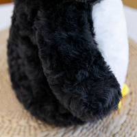 Boneka Penguin Mini Lucu Kawaii Lembut dengan Penutup Mata Bordir Putih, Hadiah Kejutan, Penjualan Langsung Pabrik, Boneka Hewan Isi Dakron