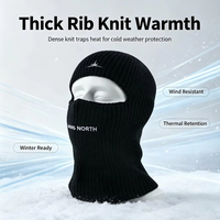 Masque facial complet de luxe pour le ski, bonnet, cagoule, logo brodé, 1 trou, cagoule d'hiver, masque facial