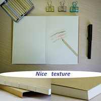 Carnet de croquis A5 en kraft à reliure apparente personnalisée, dos nu, pour aquarelle et dessin, journal d'art, vente en gros par petites quantités