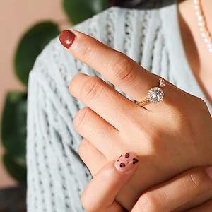 Anillo giratorio ajustable para mujer, sortija para la ansiedad para adolescentes, sortija antiestrés discreto para aliviar el dolor - Product Image 5