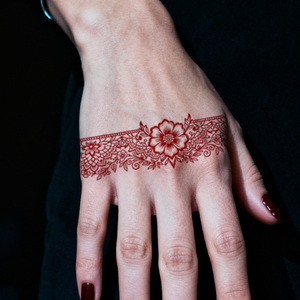 Tatouages temporaires au henné colorés, autocollants géométriques floraux, <span class=keywords><strong>tatouage</strong></span> imperméable adapté au dos de la main, au <span class=keywords><strong>poignet</strong></span>, au bras - Product Image 4