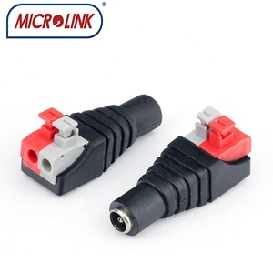Microlink hàn miễn phí Báo Chí phù hợp với 12V DC ổ cắm kết nối CCTV máy ảnh đồng trục 2-Pin đồng + PVC DC Power Adapter nữ cắm - Product Image 2