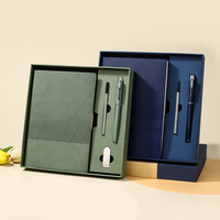 Set de Regalo de Cuaderno Promocional Personalizado al por Mayor con Bolígrafo, Agenda de Cuero PU en Blanco para Oficina, Diario A5 con Logotipo y Caja